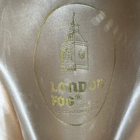 Vintage London Fog Mens Fedora Size Medium 7 - 7 1/8 Tan Leather Made In USA - Picture 13 of 14